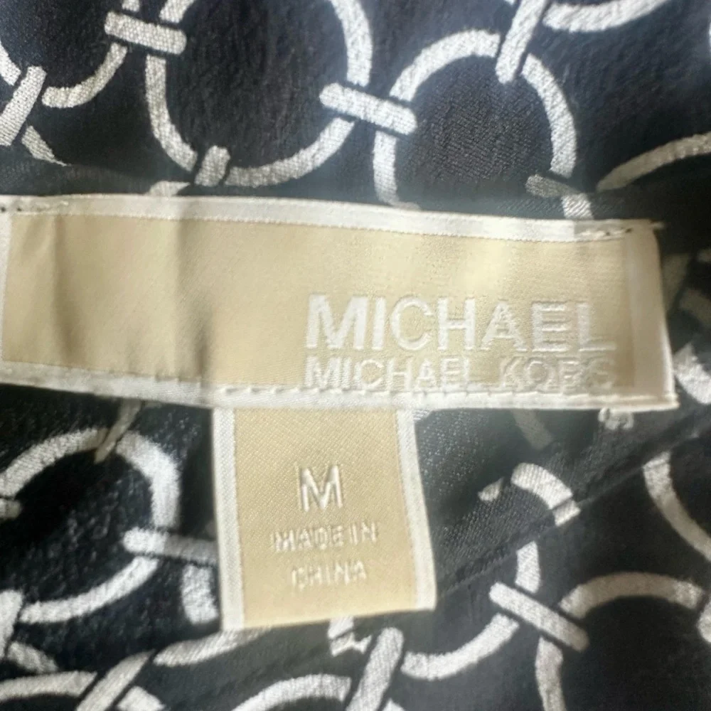 MICHAEL Michael Kors Black and White Chain Pattern Dress - Picture 2 of 5